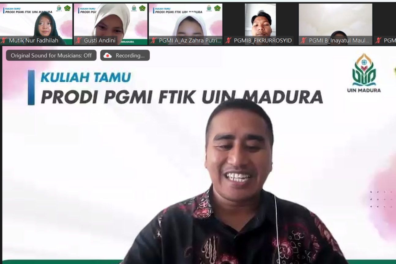 Kuliah Tamu PGMI FTIK UIN Madura: Strategi Pembelajaran Seni Budaya dan Prakarya untuk Meningkatkan Keterampilan Siswa MI/SD