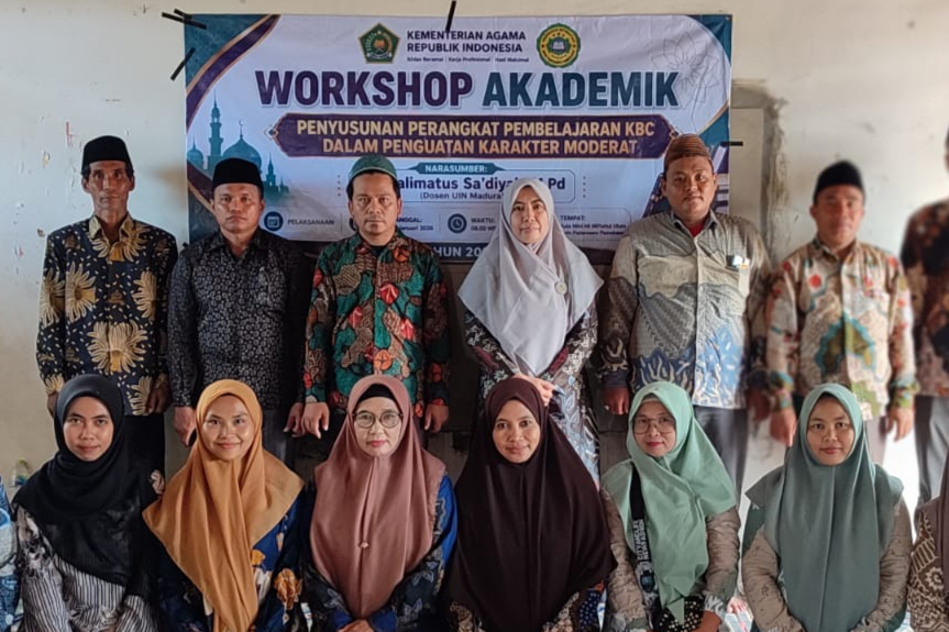 DR. HALIMATUS SA’DIYAH, M.Pd.I. MENJADI NARASUMBER WORKSHOP AKADEMIK TENTANG PENYUSUNAN PERANGKAT PEMBELAJARAN KBC DALAM PENGUATAN KARAKTER MODERAT BAGI GURU MI MIFTAHUL ULUM PAMEKASAN